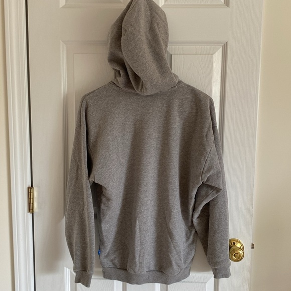Adidas Grey Hoodie Sweatshirt - Picture 4 of 8